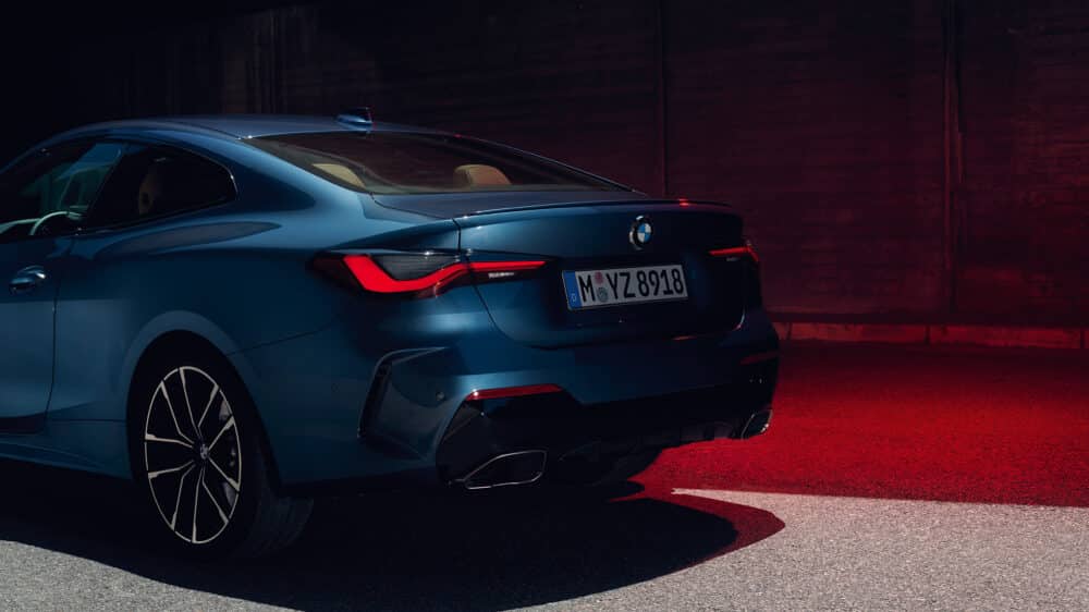 ด้านท้ายของ BMW 4 Series 2021 รุ่นใหม่ล่าสุด จาก Prime Cars Rental